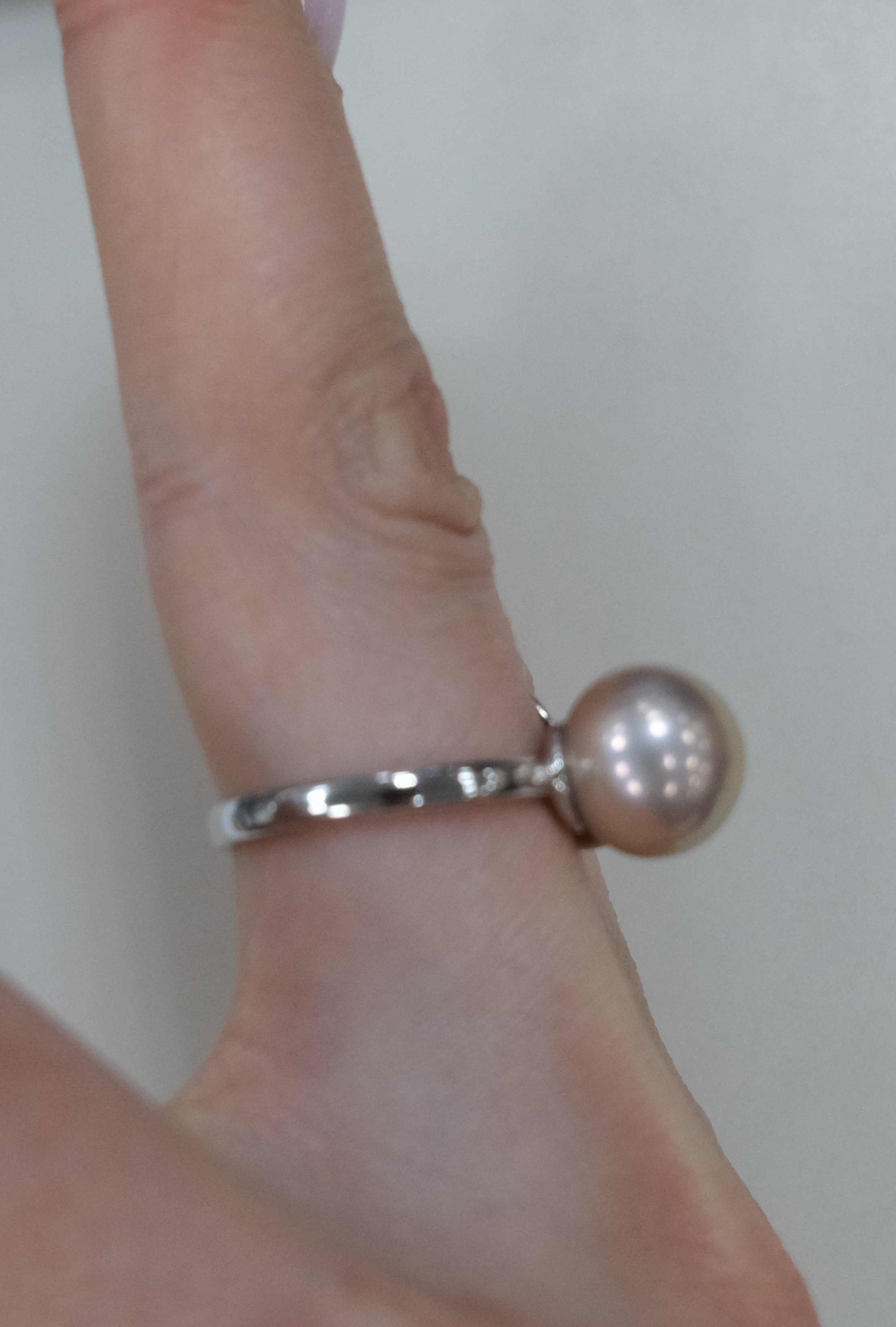 Серебряное кольцо с жемчугом Эдисон "Цветок"